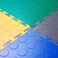 Hot sale pvc floor tiles recyclable material garage interlock floor tile